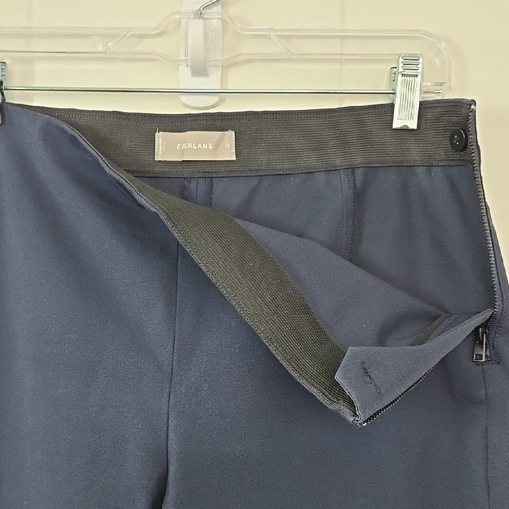 EVERLANE The Bi-Stretch Work Pant | Navy Size 12 - Picture 10 of 13